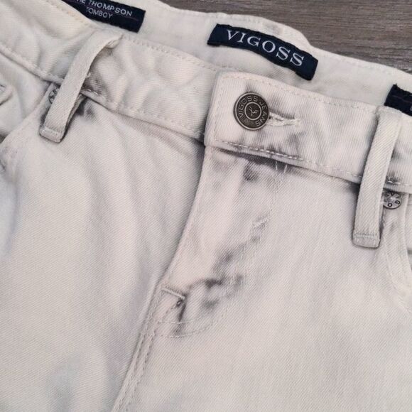 Vigoss the Thompson Tomboy Distressed White Jeans - Picture 7 of 13